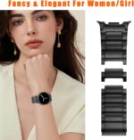 No Gap Bands Compatible with Samsung Galaxy Watch Ultra/ 7/6/5/4/FE Band 44mm 40mm/Watch 6 Classic Band 47mm 43mm/Watch 5 Pro 45mm/Watch 4 Classic, 20mm Metal Strap for Women Men - Image 7