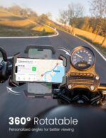 2025 New Upgraded Bike Phone Holder Handlebar - 1S Quick Install, Motorcycle Phone Mount, Bicycle Phone Holder fit Large Phone Case for iPhone Samsung, Dirt Scooter Mini Bike Accessories - Image 8