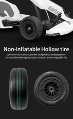 Gokart Front 80/60-5 Wheel Assembly Compatible with Segway Ninebot GoKart Kit/Kit2/Gokart Pro/Pro2, Karting Front Wheel Assembly Replacements Refit Original Accessories (Front Wheel Assembly 2pcs) - Image 4