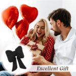 Cute Bow Car Headrest Pillow,Comfortable & Breathable Car Neck Pillows for Relief Neck Fatigue,Universal Head Rest Pillow for Cars Decoration as Birthday Gifts for Women,Girl (Black) - Image 8