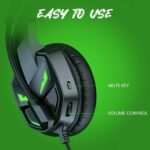 EKSA Fenrir S Gaming Headset for Xbox Series X/S, Xbox One, PS5, PS4, PC, Switch - Noise Cancelling Microphone, Comfortable Ear Pads, 50 mm Drivers, RGB Light, One Key Control - Birthday Gift - Image 6
