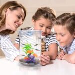 Betta Fish Tank, 360 Aquarium with LED Light, 1 Gallon Fish Bowl, Small Fish Tank Starters Kit, Beta Fish Tank Aautomatic Cleaning as Desktop Decoration for Office Home Room Decor - Image 3