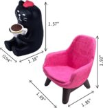 Cat Gifts Cat Figurines Cute for Women Cat Lovers Teen Girls Pink Desk Accessories Shelf Decor - Image 8