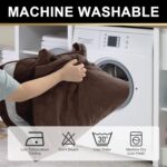 PrinceDeco Couch Covers for 3 Cushion Couch Quilted Sofa Slipcovers Water Resistant and Anti-Slip Furniture Protector Sofa Cover Pet Friendly Seat Width to 68"(Sofa, Brown) - Image 5