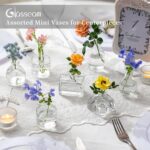 Glasseam Clear Glass Vases for Centerpieces: Mini Flower Vase Set 42Pcs Bud Vases in Bulk - Modern Small Vases for Home Room Wedding Party Dining Table Center Decor - Image 5