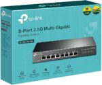 TP-Link TL-SG108-M2 - 8 Port Multi-Gigabit Unmanaged Network Switch, Ethernet Splitter, 𝟮.𝟱𝗚𝗯 Bandwidth, Plug & Play Desktop/Wall-Mount Fanless Metal Design - Image 6