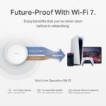TP-Link Deco BE25 Dual-Band BE5000 WiFi 7 Mesh Wi-Fi System | 4-Stream 5 Gbps, 240 Mhz | Covers up to 6,600 Sq.Ft | 2X 2.5G Ports Wired Backhaul | VPN,MLO, AI-Roaming, HomeShield, 3-Pack - Image 5