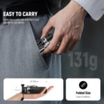 NEEWER Selfie Stick with Detachable Bluetooth Remote Shutter, Lightweight Foldable Travel Tripod for iPhone for YouTube/TikTok Vlogs Live Streaming Photography, Black, P15 - Image 7