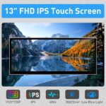 Maxfree Portable Monitor Touchscreen, 13" 1080P 10-Point Touch Screen Monitor with Kickstand & Speaker, Plug & Play, Laptop Screen Extender for Laptop/Windows/MacOS/Android/PS4/5/Xbox/iPad - Image 4