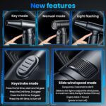 Electric Compressed Air Duster 330000 RPM - Cordless Rechargeable Air Blower for PC/Computer Cleaning, Keyboard, Electronics, Car & Home Dusting, Replaces Air Cans (Powered Turbo Fan Duster) - Image 6