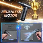 Electric Compressed Air Duster 330000 RPM - Cordless Rechargeable Air Blower for PC/Computer Cleaning, Keyboard, Electronics, Car & Home Dusting, Replaces Air Cans (Powered Turbo Fan Duster) - Image 7