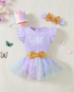 Renotemy Newborn Baby Girl Lace Romper Infant Summer Boho Flower Tulle Dress Party Gifts Newborn Photography Outfits - Image 3