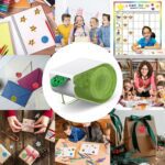 Manual Sticker Dispenser for Rolls of Stickers with 1520Pcs 1Inch Gold Star,Red Heart,Smiley Face Stickers for Kids Reward,Behavior Chart,School Classroom Student Teacher Supplies Gifts(Green) - Image 6