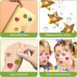 Manual Sticker Dispenser for Rolls of Stickers with 1520Pcs 1Inch Gold Star,Red Heart,Smiley Face Stickers for Kids Reward,Behavior Chart,School Classroom Student Teacher Supplies Gifts(Green) - Image 7