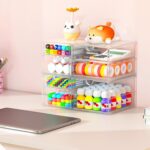 Makeup Organizer Storage With 30 Drawers, 6 Pack Desktop Office Supplies, Desk Organizers, Clear Desk Accessories, Dustproof Drawer Organizer and Storage for Make Up, Jewelry, Pen etc - Image 3