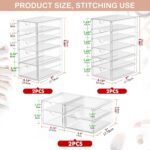 Makeup Organizer Storage With 30 Drawers, 6 Pack Desktop Office Supplies, Desk Organizers, Clear Desk Accessories, Dustproof Drawer Organizer and Storage for Make Up, Jewelry, Pen etc - Image 4