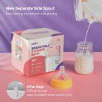 Nuliie 120 Pcs Breastmilk Storage Bags, 8 OZ Breast Milk Storing Bags, BPA-Free, Milk Storage Bags with Pour Spout for Breastfeeding, Self-Standing Bag, Space Saving Flat Profile - Image 4