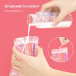 Nuliie 120 Pcs Breastmilk Storage Bags, 8 OZ Breast Milk Storing Bags, BPA-Free, Milk Storage Bags with Pour Spout for Breastfeeding, Self-Standing Bag, Space Saving Flat Profile - Image 6