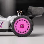 INJORA Pre-Mounted Pin Buggy Tires & Wheels for 1/24 Losi Micro-B, 4pcs(Magenta) - Image 7
