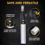 LEXIVON Butane Soldering Iron Multi-Purpose Kit | Cordless Self-Igniting Adjustable Flame 7-Tip Set | Pro Grade 125-Watt Equivalent (LX-770) - Image 6