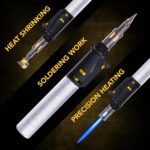 LEXIVON Butane Soldering Iron Multi-Purpose Kit | Cordless Self-Igniting Adjustable Flame 7-Tip Set | Pro Grade 125-Watt Equivalent (LX-770) - Image 7