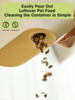 LivLab Mker Dog Food Storage Container, 5-10 lbs Pet Food Storage Bin, Measuring Cup, Cat Treat jar with Lids, Dry Food Storage Container for Rice and Grain - Image 4