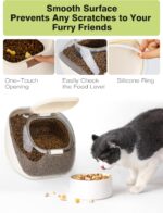 LivLab Mker Dog Food Storage Container, 5-10 lbs Pet Food Storage Bin, Measuring Cup, Cat Treat jar with Lids, Dry Food Storage Container for Rice and Grain - Image 7