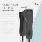 Wahl Pro Animal Curly Coat - KM 2-Speed Pro Clipper - Cat & Dog Grooming Clipper for Pet Care - Great for Poodles & Golden Doodles - Includes 2 Stainless Steel Guide Combs - Gunmetal - Image 3