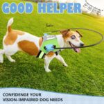 [Updated] LetPetRun Blind Dog Halo Harness, Protective Halo Collar with Reflective Straps, Confidence Building Guiding Device Adjustable Size, Blind Dog Accessories, XS - Image 7