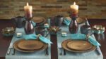 Pfaltzgraff Cambria 16-Piece Stoneware Dinnerware Set, Service for 4, Dark Brown - Image 3