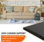 45D Couch Cushion Support for Sagging Seat, 22'' Insert Pads Couch Supports for Sagging Cushions Sofa Furniture Seat Cushion Under Sag Repair, Curved High Density Foam Replacement(Black 2pcs) - Image 4