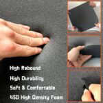 45D Couch Cushion Support for Sagging Seat, 22'' Insert Pads Couch Supports for Sagging Cushions Sofa Furniture Seat Cushion Under Sag Repair, Curved High Density Foam Replacement(Black 2pcs) - Image 5