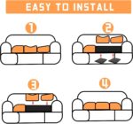 45D Couch Cushion Support for Sagging Seat, 22'' Insert Pads Couch Supports for Sagging Cushions Sofa Furniture Seat Cushion Under Sag Repair, Curved High Density Foam Replacement(Black 2pcs) - Image 6