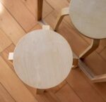 Stackable Bentwood Stool Set of 4, 18" Round Stacking Backless Nesting Stools，Anti-Slip Felt Pad,School Chairs，Suitable for classrooms, Dining Rooms, Kitchens，Birch - Image 3
