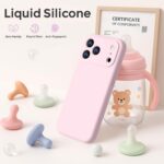 Ktele Magnetic for iPhone 17 Pro Max Case [Compatible with Magsafe] [Premium Silicone Satin-Smooth Touch] Slim Shockproof Anti-Scratch Microfiber Lining Case, 6.9 inch, Chalk Pink - Image 5