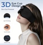 LC-dolida Bluetooth Sleep Mask with White Noise，Sleep Headphones,Bluetooth Wireless Music Eye Mask, Ideal for Travel, Night Work, Napping, Side Sleeping and Office Use for Both Men and Women - Image 6