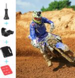 HSU Grab Bag for GoPro, Including Quick Release Buckle Mount, J-Hook Buckle Mount, 3-Way Pivot Arms, Flat and Curved Adhesive Mounts, Thumbscrews and Wrench - Image 5
