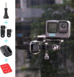 HSU Grab Bag for GoPro, Including Quick Release Buckle Mount, J-Hook Buckle Mount, 3-Way Pivot Arms, Flat and Curved Adhesive Mounts, Thumbscrews and Wrench - Image 7