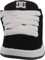 DC boys Court Graffik Skate Shoe, Black/White, 3 Big Kid US - Image 3