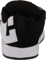 DC boys Court Graffik Skate Shoe, Black/White, 3 Big Kid US - Image 4