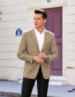 COOFANDY Mens Casual Sport Coat Regular Fit Lightweight Blazers Jacket Two Button Business Suit Jackets - Image 3