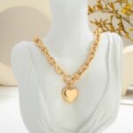 CLASSYZINT 18K Gold Plated Coin Lion Head Pendant Necklace Chunky Paperclip Choker Necklace For Gifts On Birthday Holidays For Women Girls - Image 7