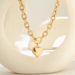 CLASSYZINT 18K Gold Plated Coin Lion Head Pendant Necklace Chunky Paperclip Choker Necklace For Gifts On Birthday Holidays For Women Girls - Image 8