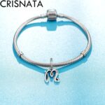 Complete Initial A-Z 26 Letter Dangle Charms, 925 Sterling Silver Dangling CZ Stone Alphabet Beads, fits European Bracelet Necklace, Gift for Mother/Dad/Daughter/Son/Sister/Birthday - Image 4