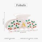 Initial Cherry Hair Clips for Women - Teen Girl Gifts Trendy Stuff, Fashion Letter Claw Clips Durable Hair Clip Cherry Print Hair Accessories | Wedding Bridesmaid Birthday Gifts, Letter B - Image 6