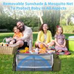 KABAQOO Diaper Bag Backpack with Detachable Changing Station, Large Capacity Baby Diaper Bags for Boys & Girls, Baby Registry Search Stuff & Shower Gifts, Newborn Essentials Must Haves, Army Green - Image 6