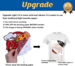 TransOurDream Tru-Iron on Heat Transfer Paper for Light Fabric (100 Sheets, 8.5x11") Printable Iron on Transfers Paper for Inkjet Printer & Teflon Paper for T Shirts - Image 3