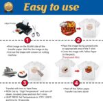 TransOurDream Tru-Iron on Heat Transfer Paper for Light Fabric (100 Sheets, 8.5x11") Printable Iron on Transfers Paper for Inkjet Printer & Teflon Paper for T Shirts - Image 5