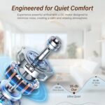 Generation Lighting 3CLNSM70BBSWWO Collins 70" Smart Ceiling Fan with Remote, Smart Compatible with Alexa and iOS or Android App (Burnished Brass with Washed White Oak Blades) - Image 6