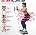 Vibration Plate Exercise Machine for Lymphatic Drainage Weight Loss,Full Body Workout Vibrating Plate Lymphatic Drainage Massager,Workout Equipment Fitness Weight Fat Burner Loss & Shaping - Image 6